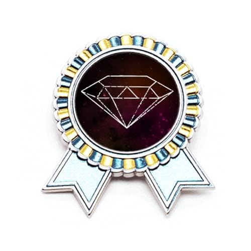 Broche fantaisie Rouge Crystal Universe en métal M, le cadeau idéal pour amateurs de bijoux