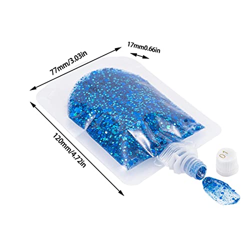 Maquiagem Glitter Gel, Lantejoulas de Gel Glitter Facial Escama de Peixe, Glitter Body Lantejoulas G