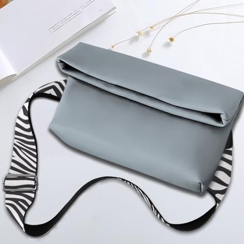 Image of GLENLCWE Zebra Print Purse Strap Wide Replacement Crossbody Bag Straps, Adjustable Canvas Handbag Shoulder Strap Tote Belt