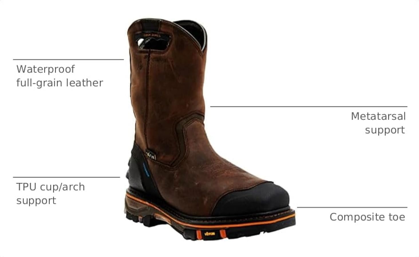 Amazon.com | Cody James Men's Men'S Waterproof Met Guard Western