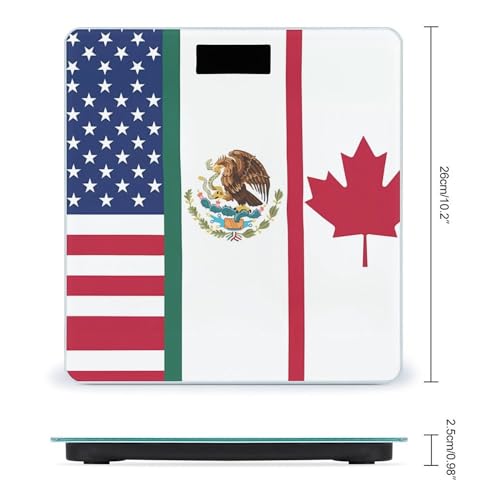 Báscula digital de baño con pantalla LCD grande miniatura 2