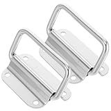 Healeved Robuste Klappgriffe aus Edelstahl Mittlere Größe Faltbare Werkzeugkasten und Kistengriffe für Schränke Behälter und Industrieboxen