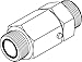 Tompkins LS-FF2403-08-08 Live Swivel, Male O-Ring Face Seal to Male O-Ring Face Seal, 13/16-16 x 13/16-16, Brass