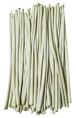 Image of long Modelling, Twisting, Tube Balloons, Pack of 100 (White)