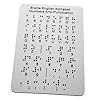 TOYANDONA scheda madre braille libri in braille materiali didattici in braille prodotti per non vedenti strumenti di apprendimento tattile gadget per non vedenti Acciaio inossidabile Silver