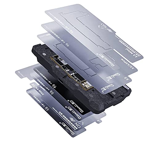 Kompatibel mit iPhone X auf iPhone 12 Pro Max - QianLi Middle Frame Reballing Plattform Cover