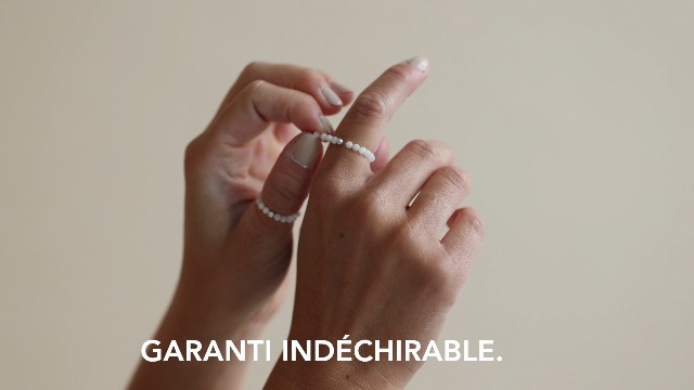 GD Signs EST. 2015 Bague Fidget Femme En Pierres Naturelles Vertes – Anneau élastique | Bague Avec Perles Facettées En Agate Verte | Taille 52-60