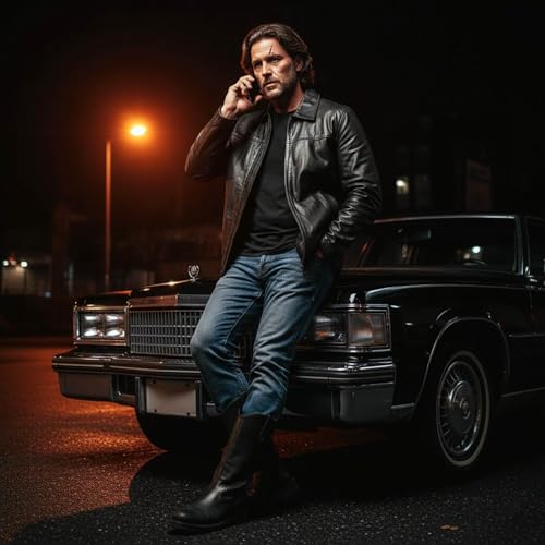 Image of Milwaukee Leather SFM1820 Men's Classic 'JD' Black Lambskin Leather Jacket with Zipper Closure