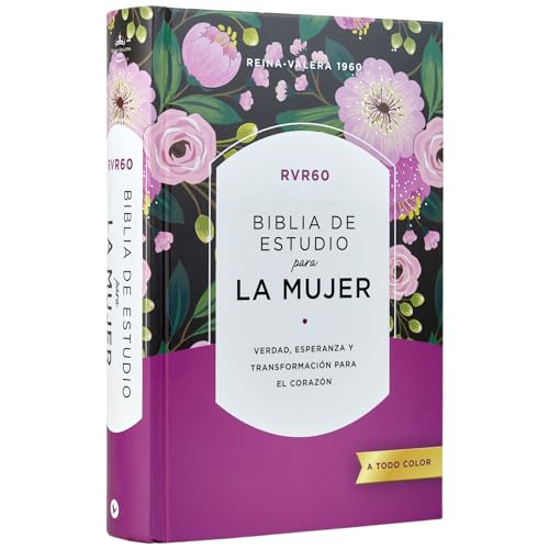 RVR60 Biblia de estudio para la mujer, Tapa dura, Interior a colo...
