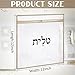 Feifeiya Clear Tallit Bag Plastic Teffilin Zipped Bag Waterproof Tallis Protector for Prayer Shawl 3 Sizes Small/Medium/Large(15.75 x 15.75 Inch)