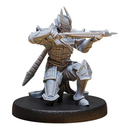 DND Platinum Paladin Crossbow Miniature - Epic Miniatures