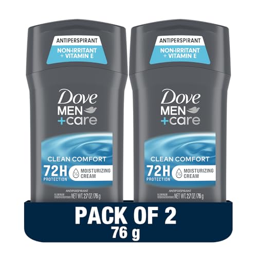 Dove Men+ Care Antiperspirant Deodorant Stick 72H Protection Clean Comfort Vitamin E & Moisturizer 76g x 2