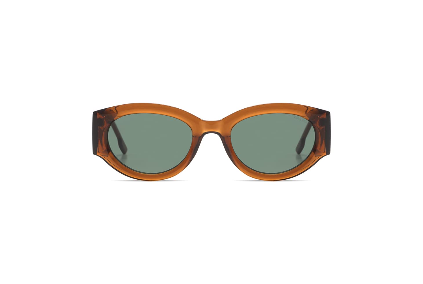 Komono Unisex Bronze Dax Oval Cellulose Propionate Sunglasses For Men And Women With Uv Protection And Scratch-Resistant Lenses