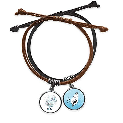 Pulsera de cuero acuarela de París y Londres ideal para viajeros que aman el estilo urbano casual