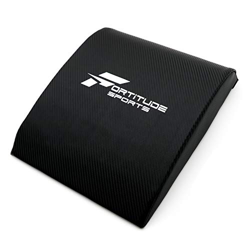 Fortitude Sports Bauch-Matte | Bauchmuskel- und Sit-Up-Matte | Abmat Sit Up Kissen für Bauchmuskelübungen | Bauchtrainer Crunch Pad für Rumpftraining, Bauchmuskeltraining, Schwarz