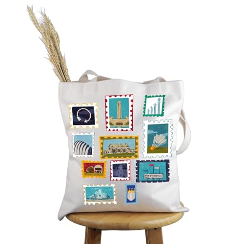 PWHAOO Louisiana Lover Gift Louisiana Symbols Tote Bag Louisiana Vacation Trip Handbag Welcome to Louisiana Gift (Louisiana Symbols T)