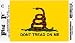 Don't Tread on Me Flag Decal - 3.5" x 5" - High Gloss Sticker DECAL