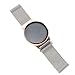KARTICE Compatible with Samsung Galaxy Watch 3 41mm Bands Active 2 44mm Bands 20mm Stainless Steel Strap for Galaxy Watch Active 2 40mm Band (Silver)