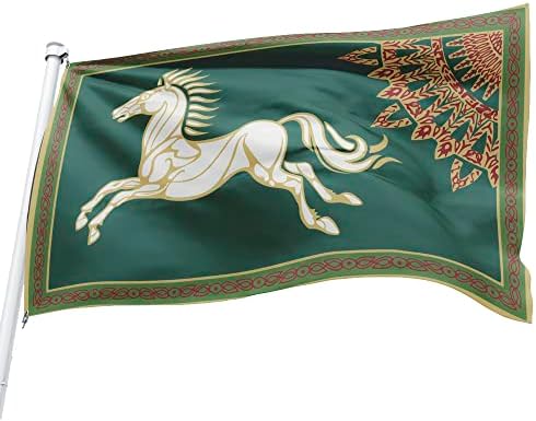 Flylong LOTR Rohan Flag Banner 3X5 Feet Green