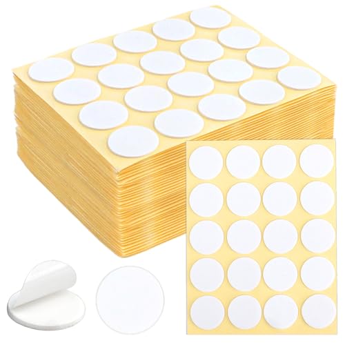 ZNBSIXP 400PCS Candle Wick Stickers Premium Heat Resistant Double-Sided Foam Adhesive Dots - Strong Wick Stickers for Candle Making Kit Adheres Steady in Hot Wax