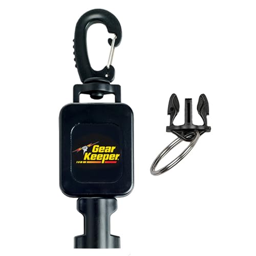 Gear Keeper Locking Medium Scuba Dive Light Retractor - Scuba Gear With Medium Mount Swiveling Snap Clip & QC-II Split Ring Accessory - Scuba Diving Accessories - Made in USA