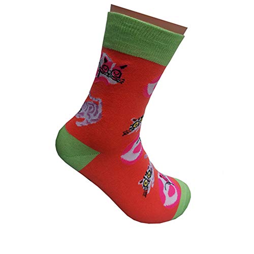 Gift Funny Socks Cat Print Socks Saying I Can't Get Up Right Now The Cat is On my Lap Socks2