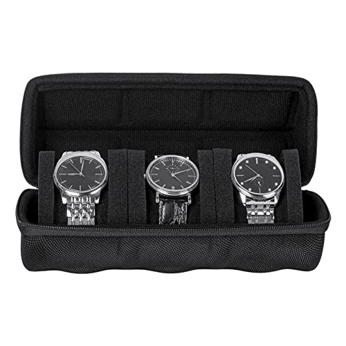Vecksoy Estuche de Viaje multifunción para Relojes Bolsa Protectora para Guardar Relojes Estuche Enrollable de Nailon con múltiples Ranuras para Todos los Relojes de Pulsera y Relojes Inteligentes Cover