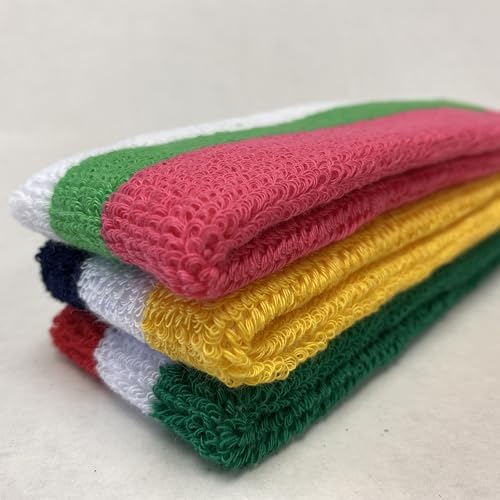 Couver Faixa de transpiração esportiva listrada branca de cor tripla (1 peça) (laranja claro/branco/