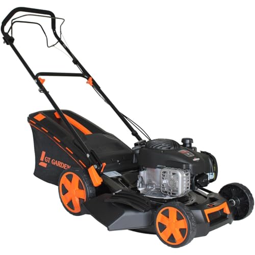 GT Garden Tondeuse Thermique tractée, 125 cm3, Moteur Briggs & Stratton