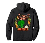 Niedlicher Kawaii gruseliger Brokkoli Vampir gruselig Oktober Halloween Pullover Hoodie