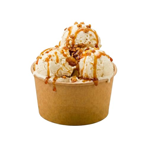 Image of Coppetta 12-Ounce Dessert Cups, 200 Disposable Ice Cream Cups - Lids Sold Separately, Sturdy, Kraft Paper Frozen Yogurt Bowls, For Hot And Cold Foods, Perfect For Gelato Or Mousse - Restaurantware