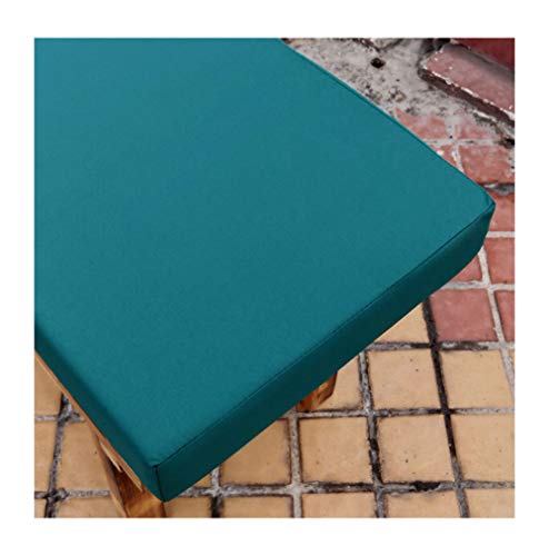 Matelas pour banquette vert foncé 150x50x5cm avec attaches de fixation