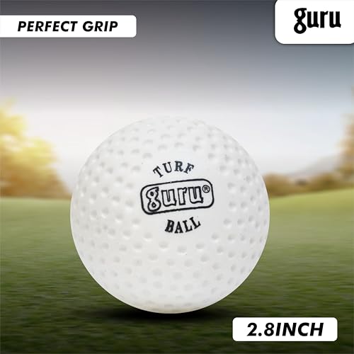 Image of GURU Bowling Turf Balls, Cricket Practice Ball, Small Dot Balls for Bowling Machine, Field Hockey Training