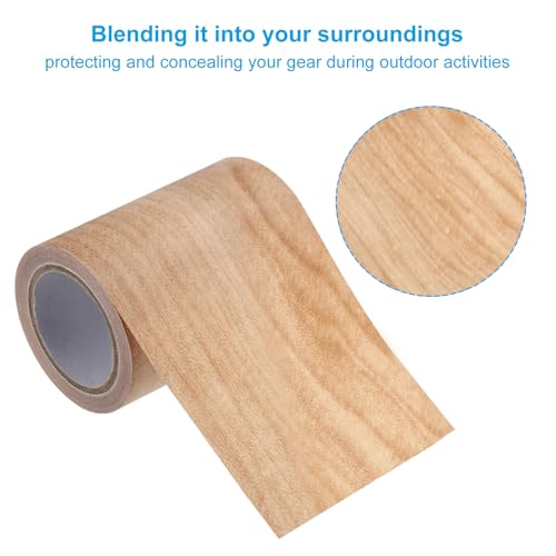 Image of PATIKIL Wood Grain Repair Tape 2.2 inch x15ft,2 Pcs Self Adhesive Realistic Textured Repair Tape Patch for Floor Door Table Cabinets Desk,Light Chestnut Maple
