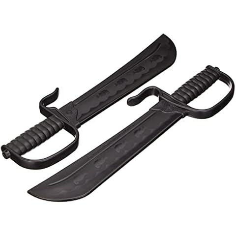 DEPICE Messer Wing Chun Schwerter Hartkunststoff (Paar), schwarz, W-BFHP, uni Cover