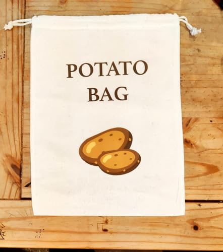 30x40CM Cotton Potato Bag for Storing Potato Sack for storage Potato Storage Bag, Sack of Potatoes (1), 30x40 centimeters - Image 4