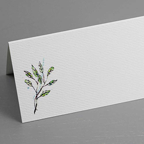 Marque-places Herb style tente de table avec pliage facile pour un plan de table réussi - 6