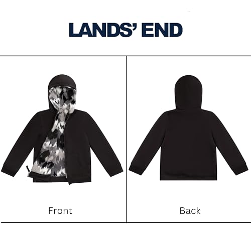 Image of Lands' End Kids Ultra Soft Sherpa Full Zip Hoodie Sweatshirt (XS-L)