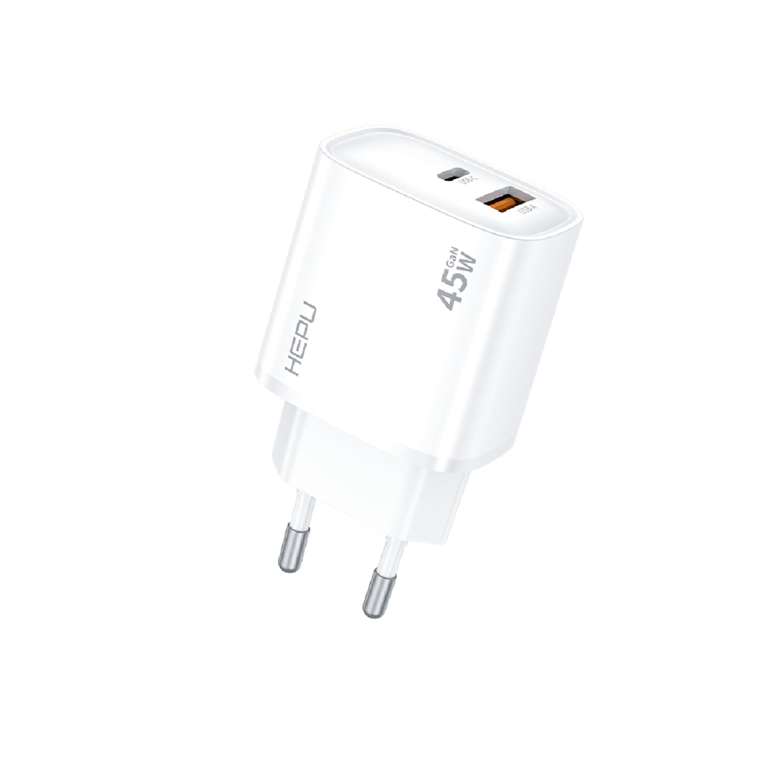 HP-C31 45 Watt GaN Şarj Adaptörü 2-Port Fast Charger Hızlı Şarj Adaptörü type c Kablo Dual-Port Charger QC 3.0