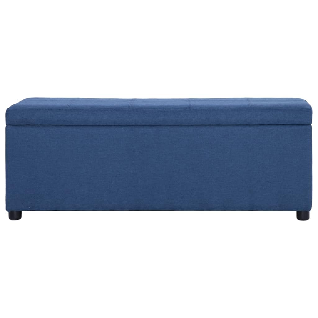 Banc de rangement 116 cm gris clair en polyester avec assise rembourrée pour intérieur