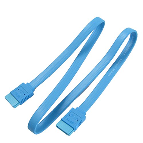 Cable de datos SATA 7 Pin hembra a hembra azul 50 cm