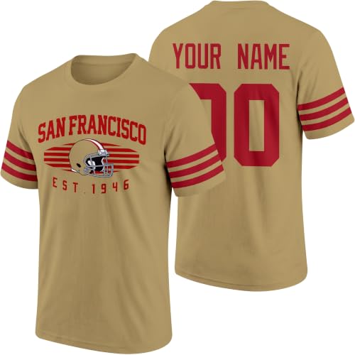 Image of T-Shirt Custom Name and Number Personalized Gifts | Crewneck Short Sleeves T-Shirt for Men S-4XL