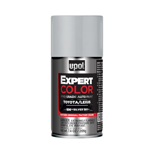 U-POL Expert Color, For Toyota/Lexus 1D6, Automotive Spray Paint, Professional Grade, Long-Lasting, Easy-To-Use, Silver Sky