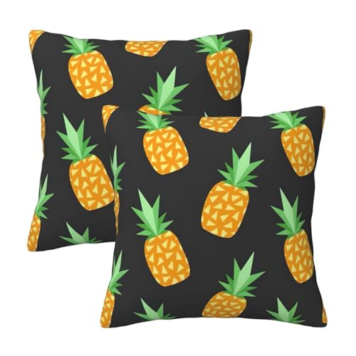 RRhgipp Housses de coussin décoratives ananas pour canapé, lit, canapé, cadeau de Noël, lit
