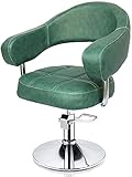 ? Nuestra silla de peluquería se encuentra sobre una base de acero cromado circular maciza, que puede girar 360°. Peso: 330 libras. El marco pesado hace que la silla sea lo suficientemente estable.