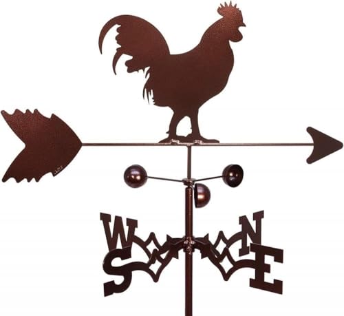YXKJHH Banderuole segnavento per tetti, banderuola a Forma di Gallo, indicatori di direzione del Vento per Esterni, Tetto, Giardino, Montagna, Decorazione da Cortile, banderuola in ghisa