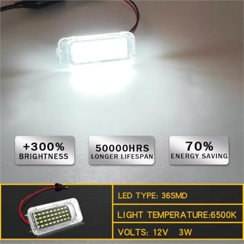 Lámpara LED matrícula coche bombilla matrícula para Explorer Ecosport Galaxy Ranger 5