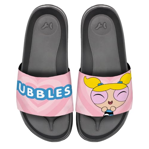 Powerpuff Girls Bubbles Unisex Adult Slides Adjustable Flip Flop Sandals Officially Licensed Hypd Slydr Switch™