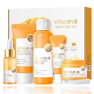 Vitamin C Skincare Set, 5-In-1 Skin...