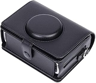 Khanka Leather Case Replacement for Fujifilm Instax Mini EVO Camera, Comes with a detachable shoulder strap, Black
